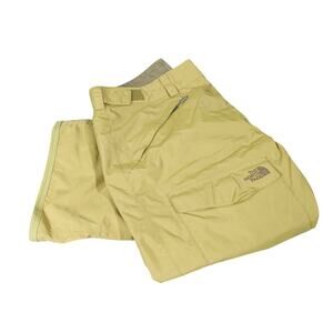 Men’s The North Face Hivent Green Yellow Snow Ski Snowboard Pants Size Large